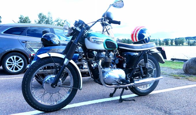 Anders Nermarks Triumph Tiger 100.