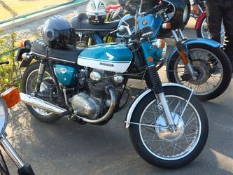 Mats Gustafsson åkte på den här fina Honda CB 350 -71 som han haft sedan i höstas.